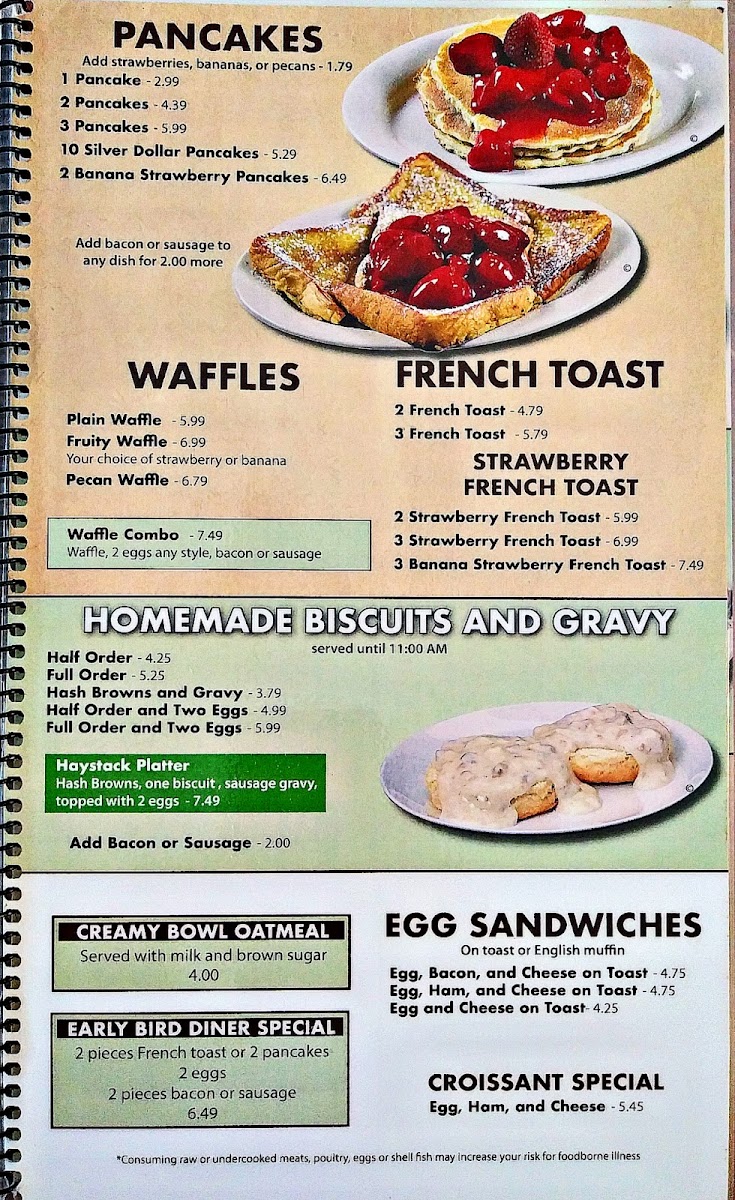 Diner 67 Menu - Image 1
